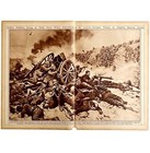 Italian Soldiers Vs Austro German Ww1 1920s Isonzo Military Centerfold Lgbin5