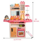 Kitchen Playset Chef Pretend Play Toy With Lights Sounds Running Water Kids Gift