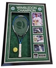 Framed Carlos Alcaraz Signed Artengo Racket And Tennis Ball With Photo Proof