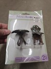 Miniature 2 Pc  Resin Ivy Leaf   Stems Table   Chair Set Woodland Fairy Garden