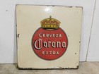 Corona Beer Metal Table Porcelain Top  24-mexican-restaurant Bar-rustic-vintage