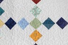 New Handmade Baby Boy Quilt   Diamond Chain