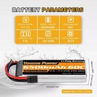 2pcs 11 1v 6500mah 3s Lipo Battery 60c For Rc Tr Car Truck Buggy Boat Fpv Drone