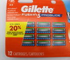 Gillette Fusion5 Proglide Razor Blades For Men 12 Refills - Brand New