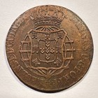 1814 Portuguese Angola 1 Macuta Scarce Copper Type Coin Better Grade