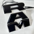2019   2023 Ram 1500 Led Lighted Grille Emblem     Black Finish Illuminated Front Ba