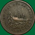 1841 1837 Webster Credit Currency Van Buren Hard Times Token Vf   37920