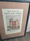 Set Of 3 Beatrix Potter Prints Framed Book Art Cottage Nursery Pink Blue
