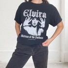 Vintage 2000s Elvira Mistress Of Darkness 2016 Black Graphic T-shirt Horror Sz M