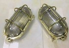 Brass Bulckhead Nautical Ship  Lights Maritime Fixture 2 Pieces