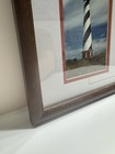 Lighthouse   Seashore - Cape Hatteras  Nc - Us  Postage Stamp Art - 13x10