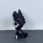 Littlest Pet Shop Custom Ooak Lps Black Dragon Dog Hand Painted Figure