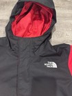 The North Face Youth Junior Hooded Rain Jacket Shell  Sz Medium 10 12 Red Black