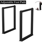 Heavy-duty Black Metal Table Legs 28  x24   - Industrial Design For