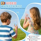 2 Pack Rechargeable Kids Video Walkie Talkies - Camping hiking Toys Ages 3-12