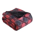  3 Pack   Outdoor And Indoor Red And Black Blanket For All Age  Cozy