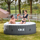 Co-z Portable Inflatable Hot Tub Spa 130 Air Jets W Pump   Cover 2-6 Person New