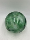 Oregon Blown Glass Float Green And Black 6    Tall  Orb Globe Ball Lincoln City