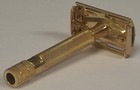 Vintage Mid 1940   s Gillette Milord De Tto Gold Safety Razor  no Date Code  Nice 