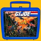      Gi Joe 1980s Vintage Aladdin Lunch Box Blue Kid Food Toys Nostalgia Army