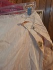 Estate Sale Find Floral Embroidered Silk Lace Edge Ecru Fragile