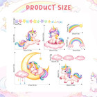 Unicorn Rainbow Wall Decals For Girls Bedroom Baby Nursery Room Decor