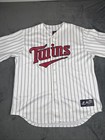 Vintage Majestic Minnesota Twins Pinstripe Baseball Jersey Mlb Men s Size Xl 