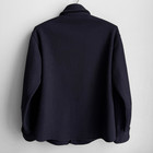 Vintage 30s 40s Navy Blue Flannel Shirt Wool Heavy Hunting Work Large