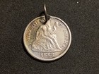 1882 Seated Liberty Dime - Engraved 1880   s - Love Token -  g