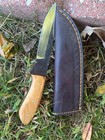 Handmade Carbon Steel Fixed Blade Knife Outdoor Tactical Camping Hiking