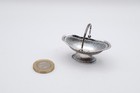 Charming Antique Silver Miniature Fruit Basket Hallmarked Birmingham 1907