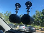 2 Kustom Signals Police Radar Antenna Windshield Mounts Golden Eagle Pro 1000ds