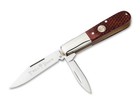 Boker   Treebrand 2bld Barlow Brown Checkered Bone Classic Pocket Knife Slipjoint