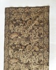 Vintage Tapestry Panel French Aubusson Floral Border Muted Neutral