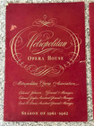 Metropolitan Opera House Season Of 1941-42 And 1942-43 Program Brochures 