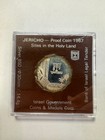 1987 Israel Jericho Proof 1 New Sheqel Silver Coin  850 