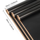 20 Sheet Flower Wrapping Paper-waterproof Floral Bouquet Paper  black 