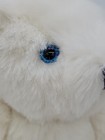 Vermont Teddy Bear Plush White Blue Eyes Poseable Jointed Arms And Legs 16  Usa