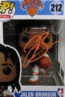 Jalen Brunson Signed Funko In Case With Coa  120108   knicks 