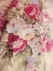 Pillow Sham Cabbage Rose Florals Yellow Pink Burgundy Cottage Core Romance   1 