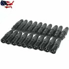 20pcs Xlr Dmx 3 Pin Male female Mic Snake Plug Audio Microphone Cable Connector