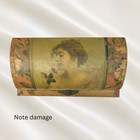 Antique Victorian Celluloid Dresser Box Portrait Lady Vanity Box As Is