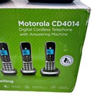 Motorola Cd4014 Digital Cordless Telephone With Answering Machine  4 Handsets 