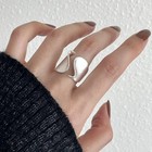 925 Sterling Silver Open Ring For Women Minimalist Adjustable Handmade Jewelry