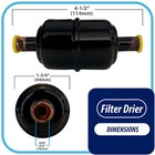 Appli Parts Apfd-033s 3 8 In Liquid Line Refrigerant Ac Filter Drier Hvac Refrig