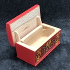 Vtg Lundby Dollhouse Miniature Toy Hope Chest Painted Red 1834 70   s Doll Leksand