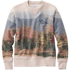L l bean Signature Camp Print Crewneck Sweatshirt - Women s Oatmeal Heather Moun