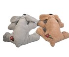 Vintage 1985 Tonka Pound Puppies 9    8   Stuffed Plush Brown Grey Dogs 