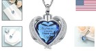 Personalized Cremation Heart Urn Necklace For Ashes - Elegant Keepsake Jewelry
