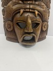 Vintage Aztec Mayan Tribal Large Mask Wood Maymexican Inca 16    Tall